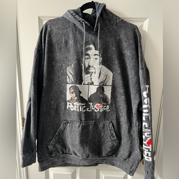 Chemistry Other - Chemistry “Poetic Justice” 2Pac sweatshirt, 90s Movie, Unisex 1X, Acid wash grey